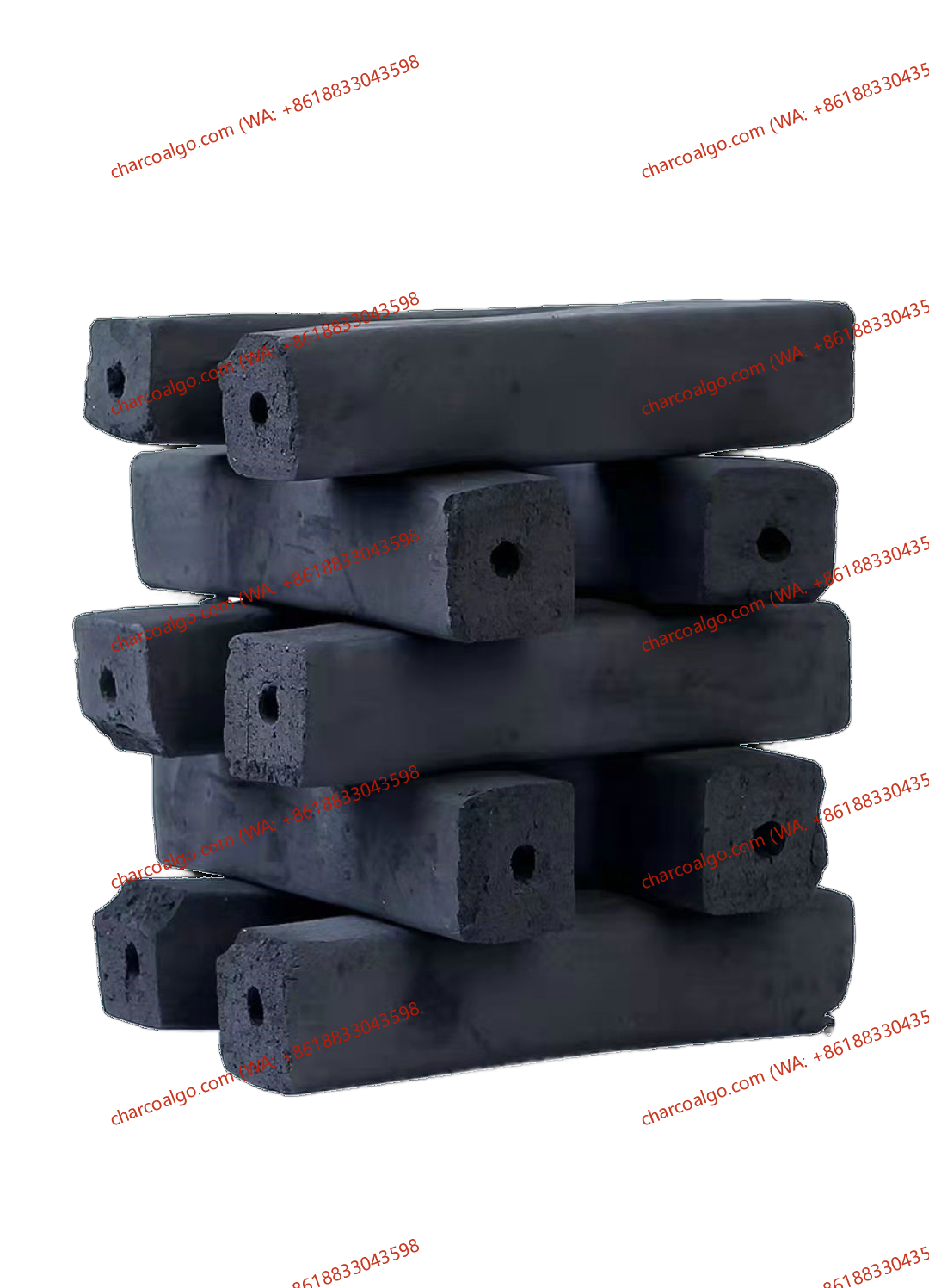 Hexagonal barbecue charcoal - Mixed wood